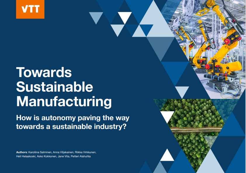 Cover image of Towards Sustainable Manufacturing white paper